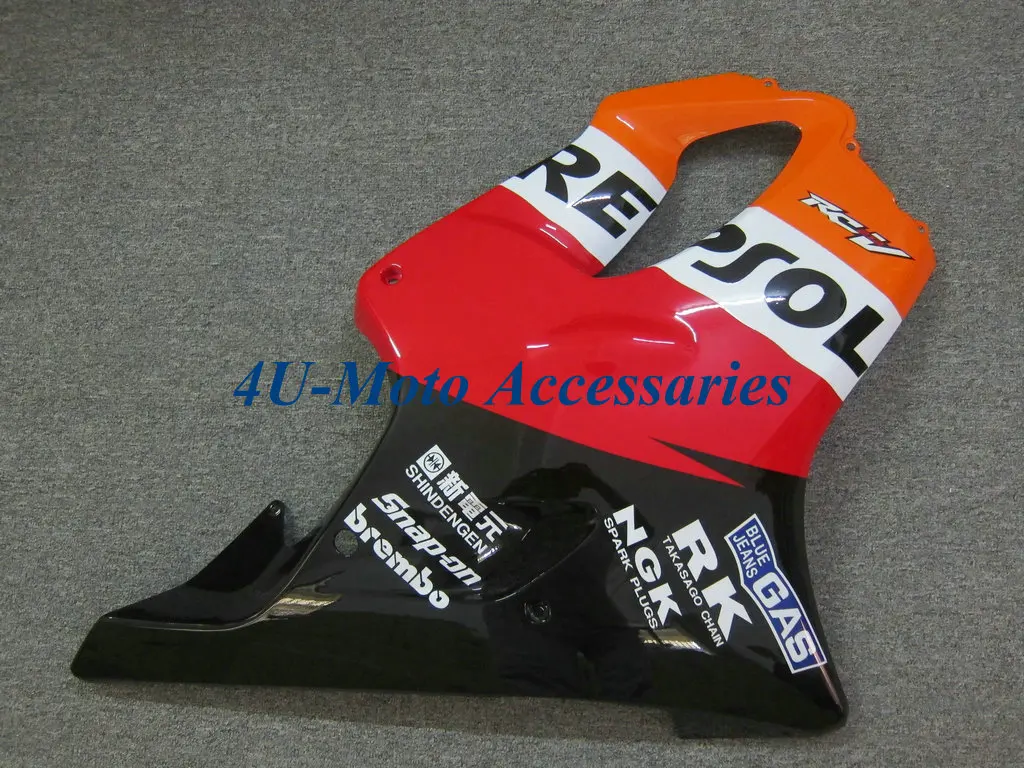 Комплект обтекателей для HONDA CBR600F4I 2004 2005 2006 2007 CBR600 F4I 04 05 06 07 инъекция REPSOL Красный