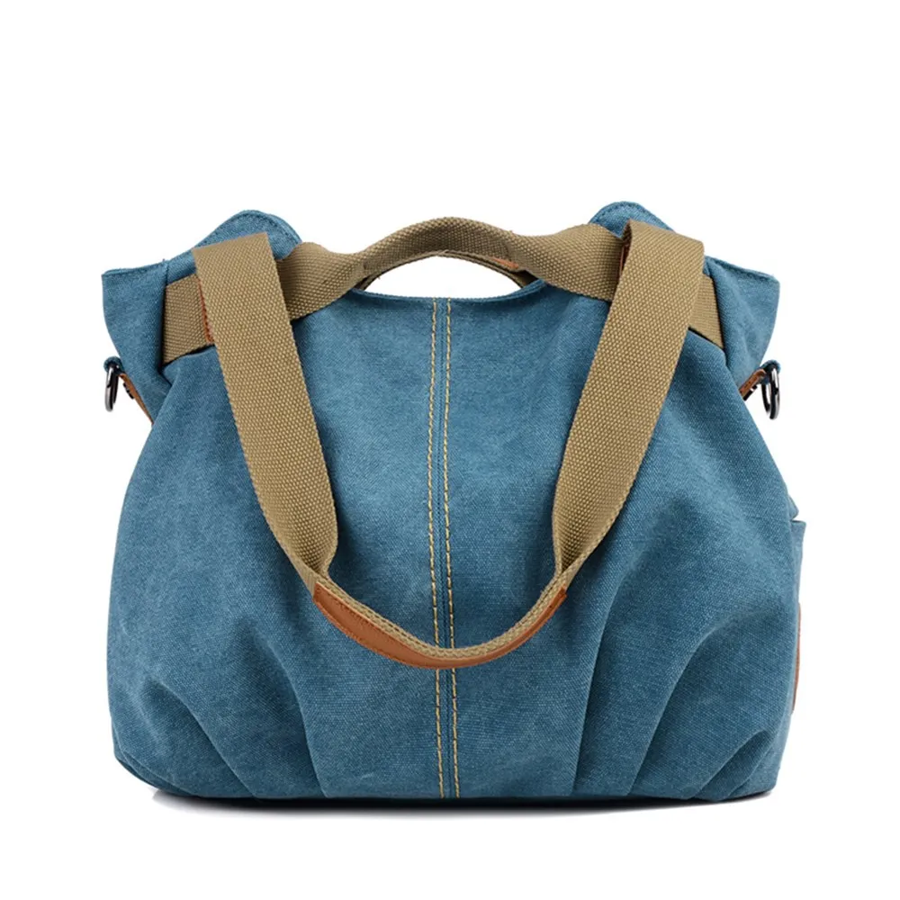 

Fashion Shoulder Bag New Leisure Casual Lady's Canvas Bag Large Capacity Handbag Totes Bag Travelling Bag