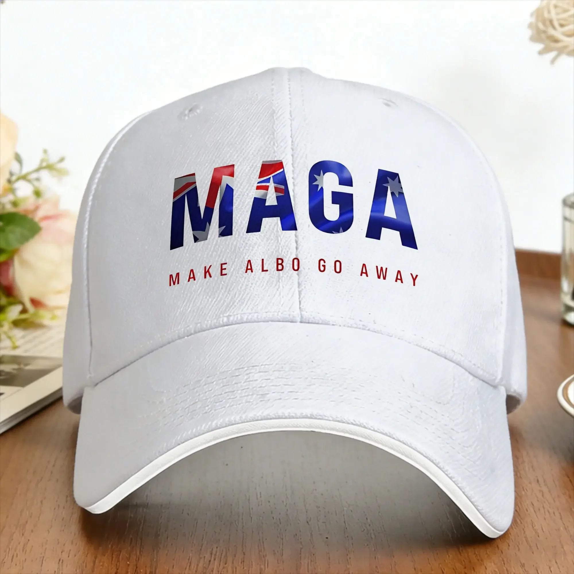 Фото Бейсболка MAGA Make Albo Go Away, унисекс, с индивидуальным логотипом, в стиле хип-хоп, летняя, винтажная, для активного отдыха, снэпбэк №1