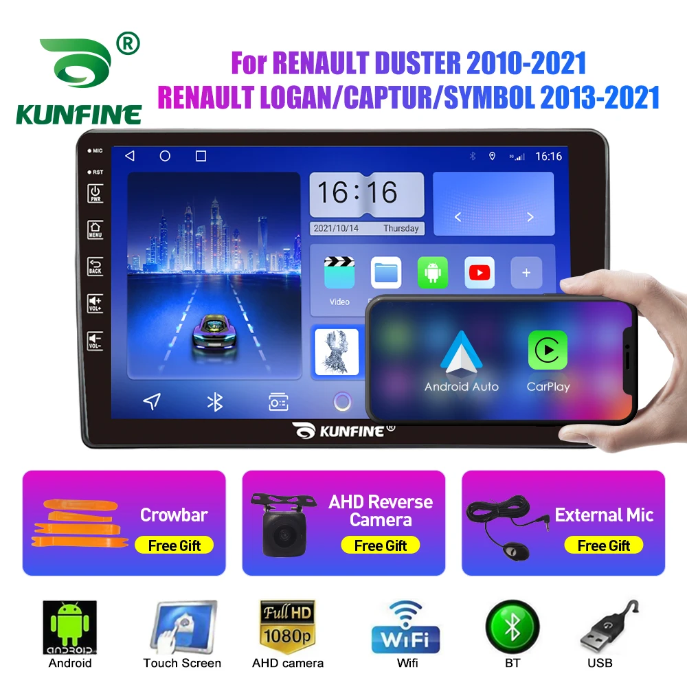 Автомобильный радиоприемник 10 33 дюйма для RENAULT DUSTER 2010-21 2Din Android Восьмиядерный