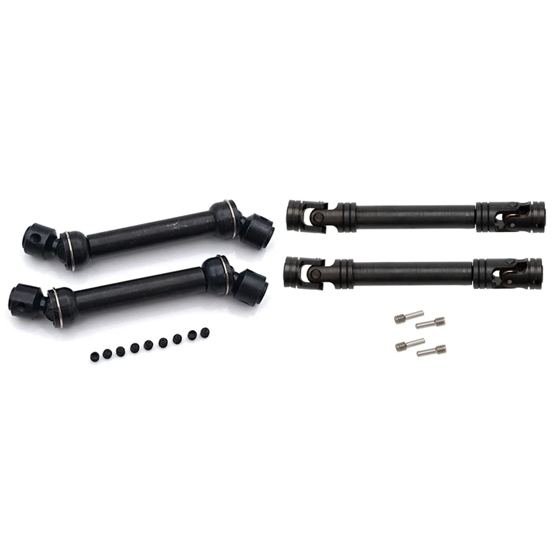 

4 Pcs Metal CVD Transmission Drive Shaft RC Cars Part Accessories, 2 Pcs A & 2 Pcs B
