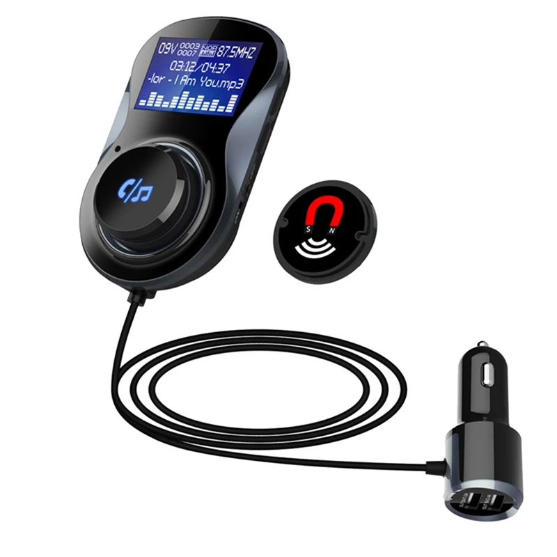 

Bluetooth FM-трансмиттер, аудио, Автомобильный MP3-плеер, беспроводной Автомобильный FM-модулятор, громкая связь, Bluetooth, автомобильный комплект с по...