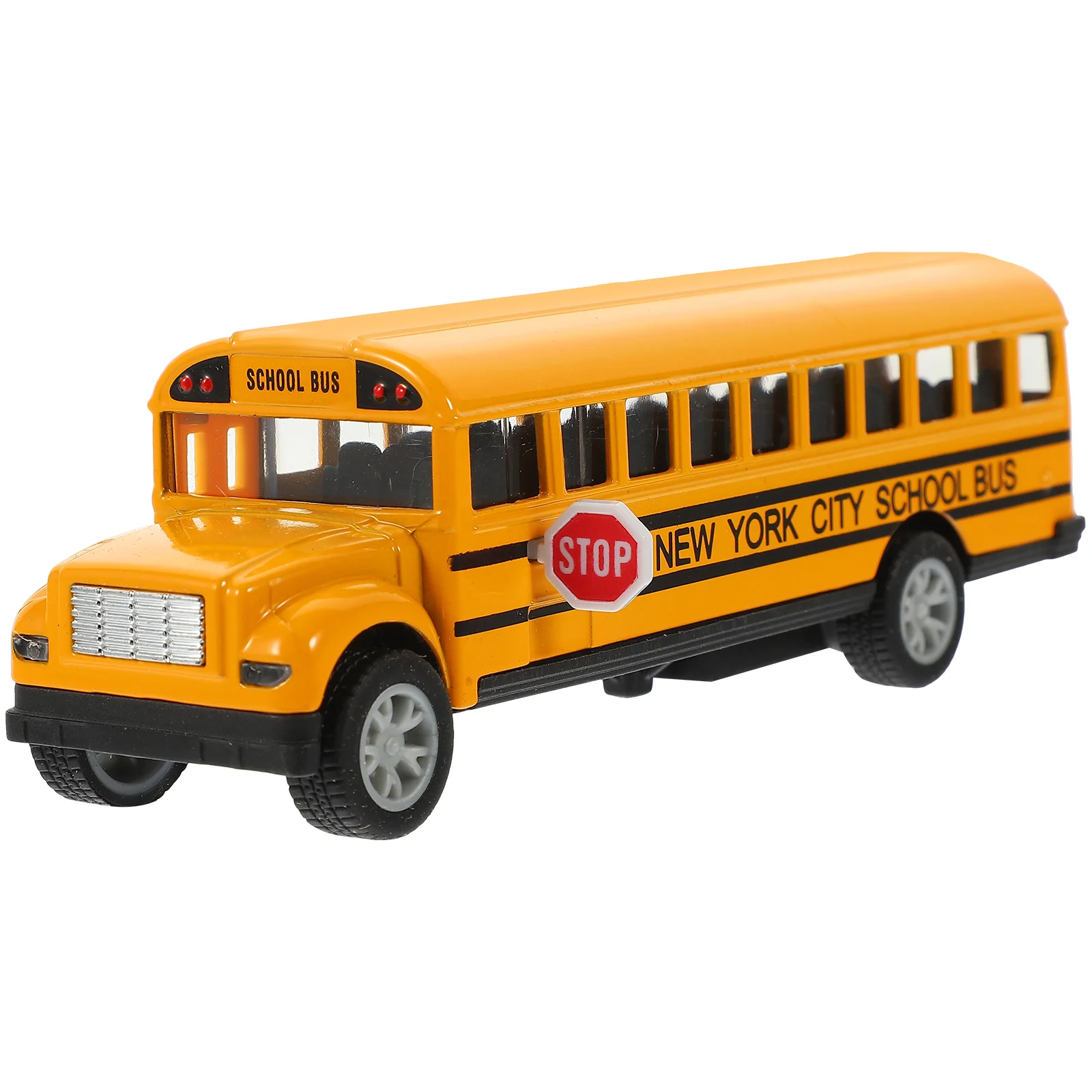 

School Bus Model Die Cast Pull Back Car Toys Kids Friction Powered Toddlers Alloy Pull-Back Action Child Kids'