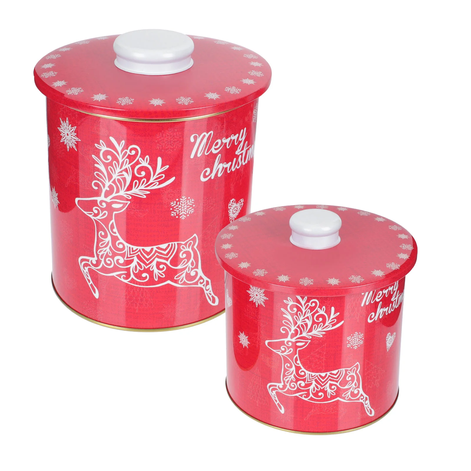 

Christmas Storage Box Portable Gift Case Party Favors Holder Household Sealed Jars Sweets Containers Candy Packing