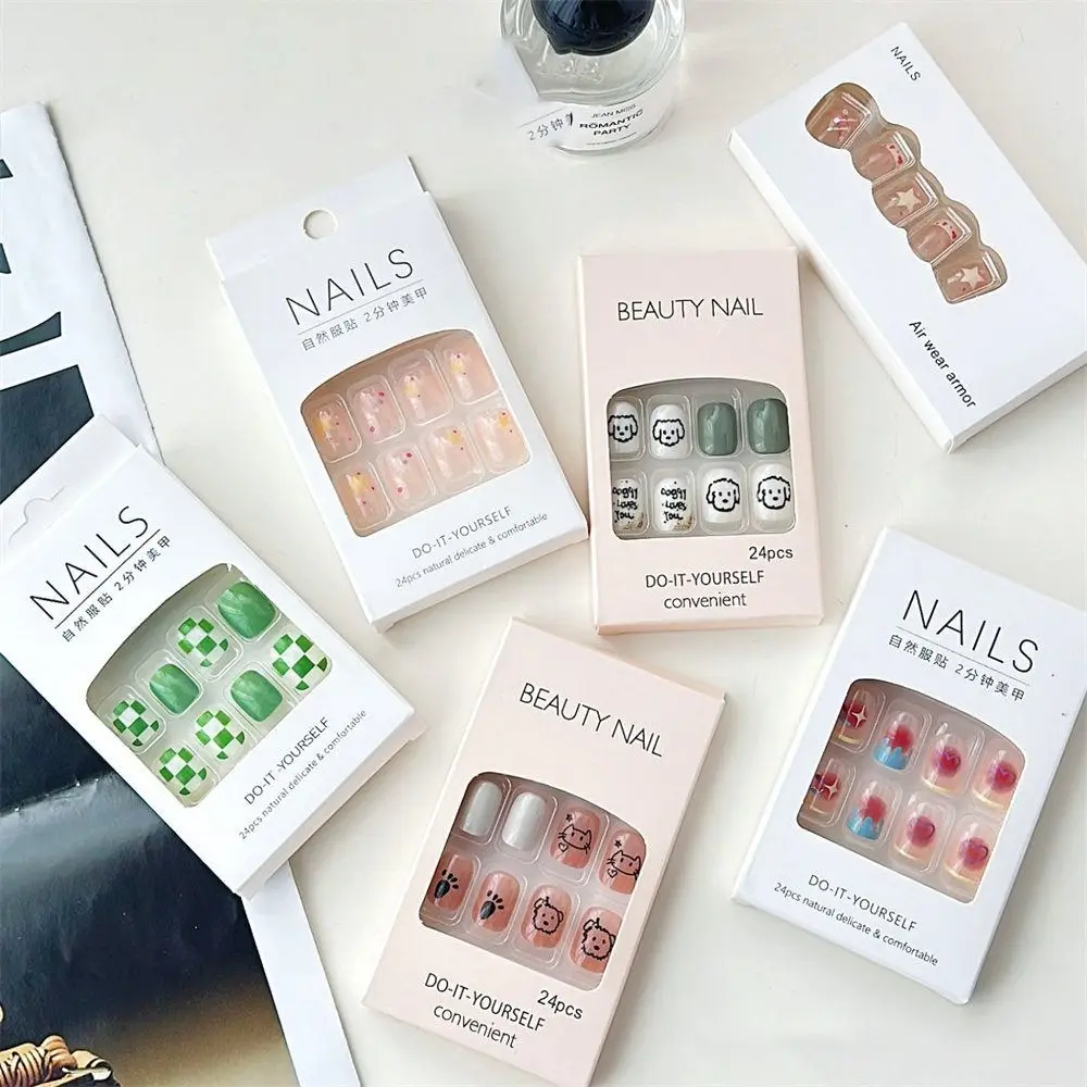 24 шт. самоклеящиеся гелевые наклейки для ногтей