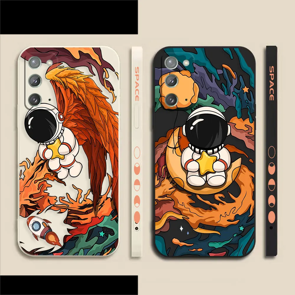 

Astronaut Space Star Rocket Case For Samsung A50 A30 A20S A10S A10 Note 20 10 9 M32 M22 M40S A20 Pro Plus Lite Ultra 4G 5G Case