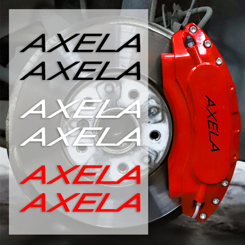 

6 шт., модифицированные наклейки для автомобильного суппорта, наклейки на ступицу колеса для Mazda AXELA с логотипом 2022, 2021, 2020, 2019, 2018, 2017, 2016, 2015, 2014