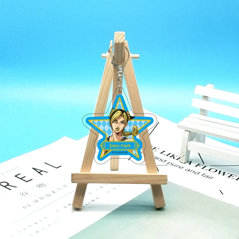 Фото Брелок-подвеска из акрила Jojo's Bizarre Adventure: Stone Ocean Star Gloss, аниме-атрибутика, аксессуары, подарок для друзей и девушек №2