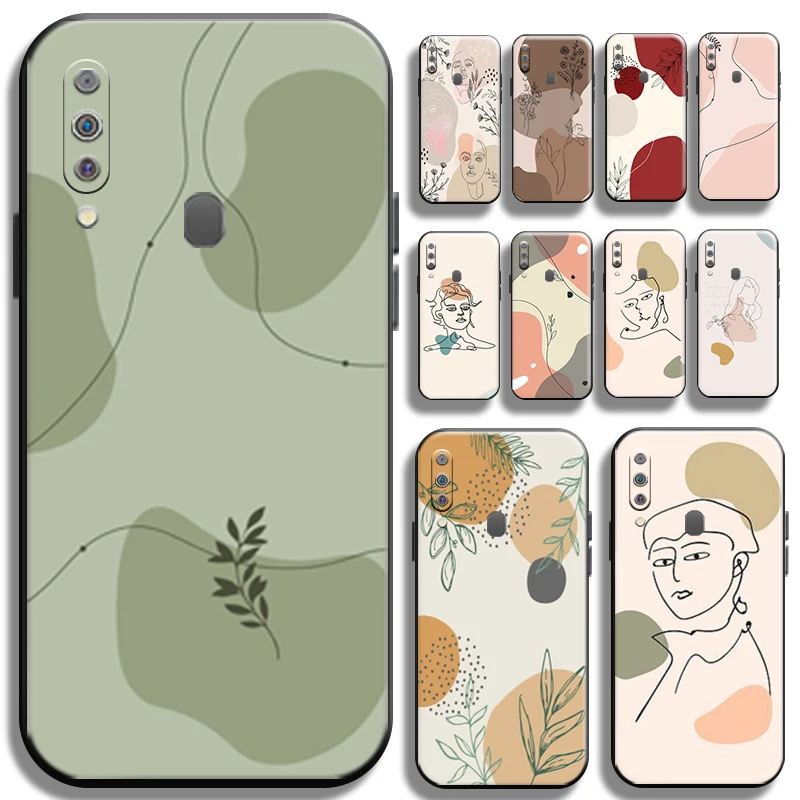 

Abstract Art Flower Line For Samsung Galaxy M30 M30S Phone Case Shell Back TPU Carcasa Coque Shockproof Soft Cover