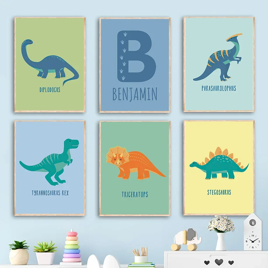 Настенная Картина на холсте с изображением динозавра Юрского периода