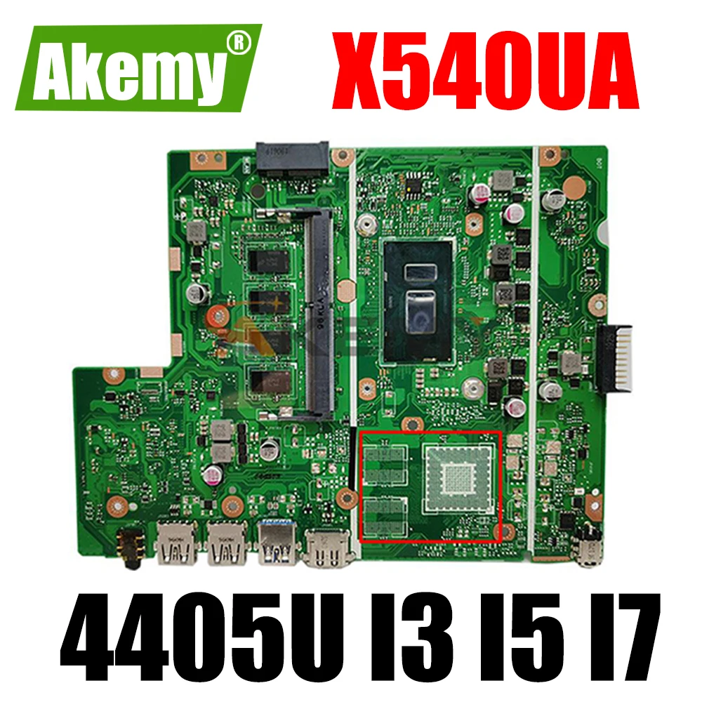 

X540UA X540UV материнская плата для ноутбука 8GB RAM I3 I5 I7 6th 7th 8th Gen 4405U CPU для ASUS X540UBR X540UB X540U Материнская плата ноутбука