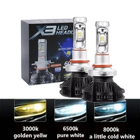 2pcs led headlights h7 led h1 h11 10000lm 100w 12v 3000k 6500k 8000k hb3 9005 hb4 9006 12000lm for car bulbs headlamp auto lamp