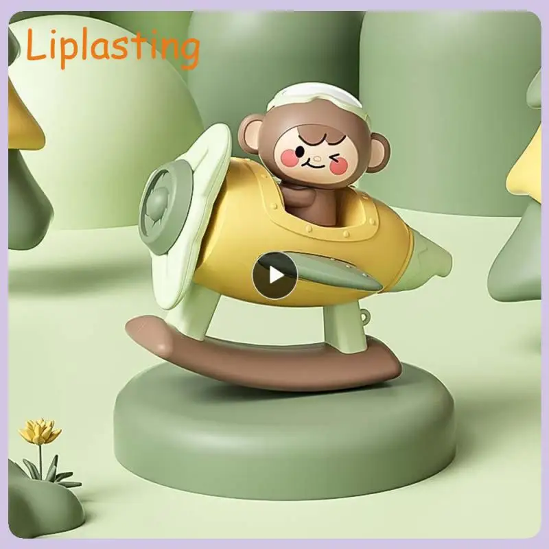 

Baby Dining Table Toy Suction Cup Gyroscope Baby Feeding Appease Toys Baby Bath Toys Cartoon Airplane Monkey Baby Appease Toys