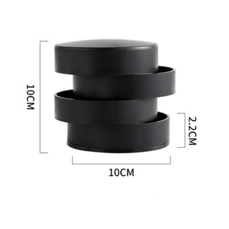 Plastic Jewelry Organizer with Earring Necklace Storage Box Modern Simple Rotary Multi Layers Jewelry Classification Tary