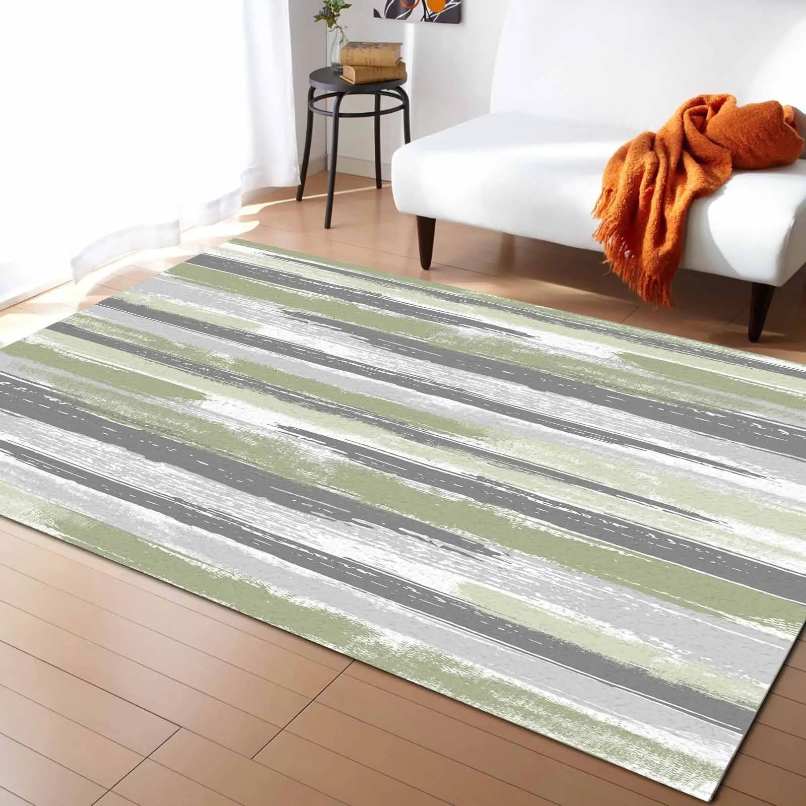 Геометрическая краска мышь трава зеленый серый гостиная напольный коврик