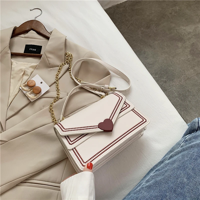 

2020 autumn and winter new shoulder bag fashion chain bag lady messenger bag texture small square bag mobile phone bag