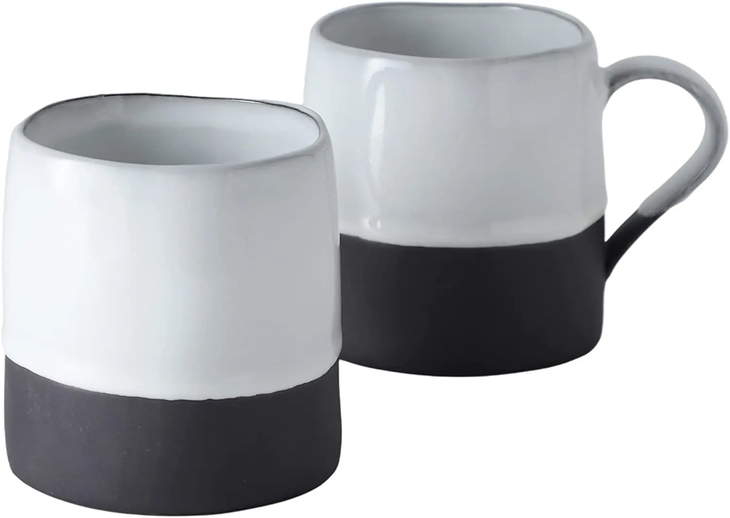 

Large Coffee Mugs Ceramic Mug-Set Cozy Hot Chocolate Mug SetTea Cups Free-Form Edge Design UARAL