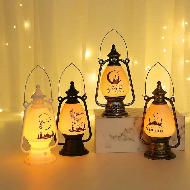 Ramadan Lights Decoration Novelty Lighting Retro Oil Lam Ramadan Decoration For Home Ramadan Kareem Eid   lantern gift Halloween