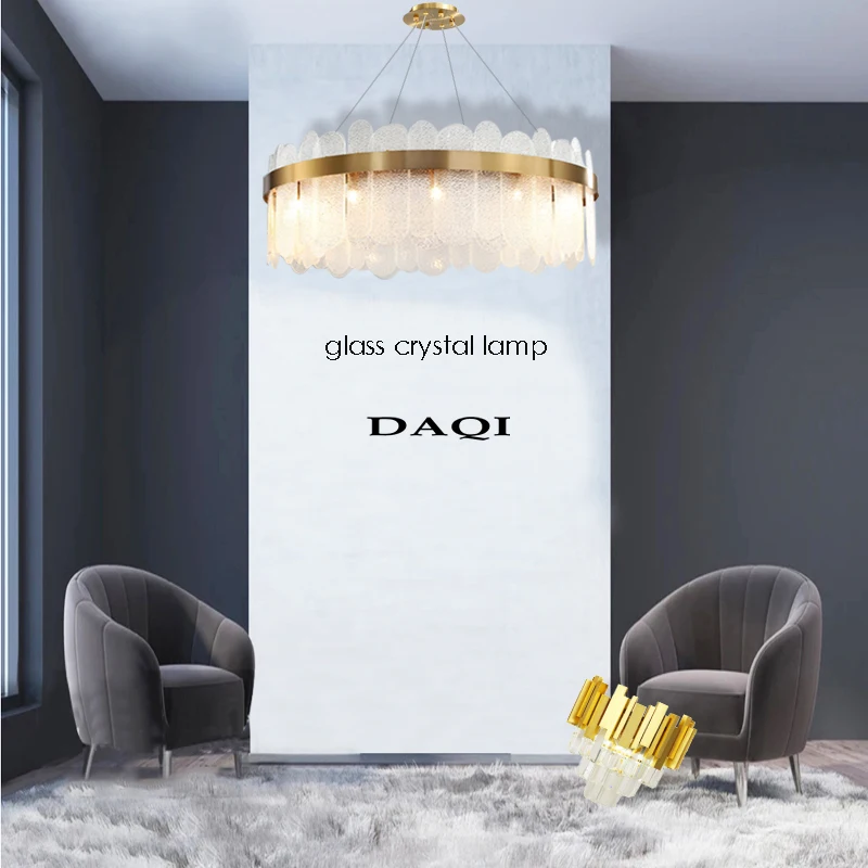 

Modern crystal lamp living room ceiling chandelier bedroom crystal lamp kitchen lighting villa G9 crystal lamps