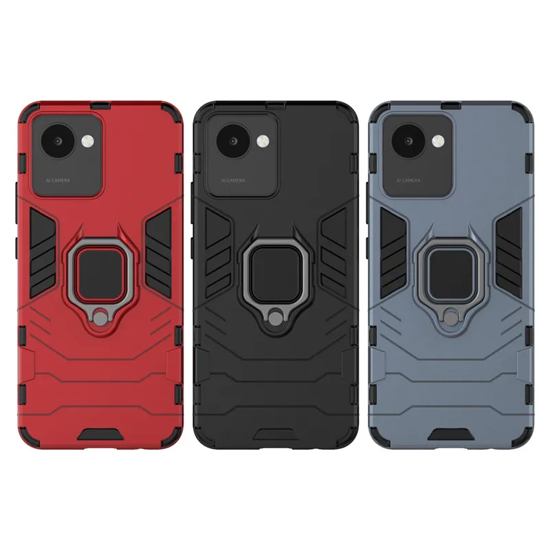 

For Realme Narzo 50i Prime Case Realme Narzo 50i 50A Prime Cover Armor Shockroof TPU Phone Hard Back PC Cover Narzo 50i Prime