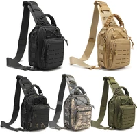 tactical shoulder sling bag outdoor chest pack military cross body bag for men traveling trekking camping rover sling daypack