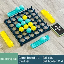 Newest Funny Party Bouncing Ball Board Game Toy Set  Activate Balls Battle Game Family Party Desktop Bouncing Fidget Toys Gifts