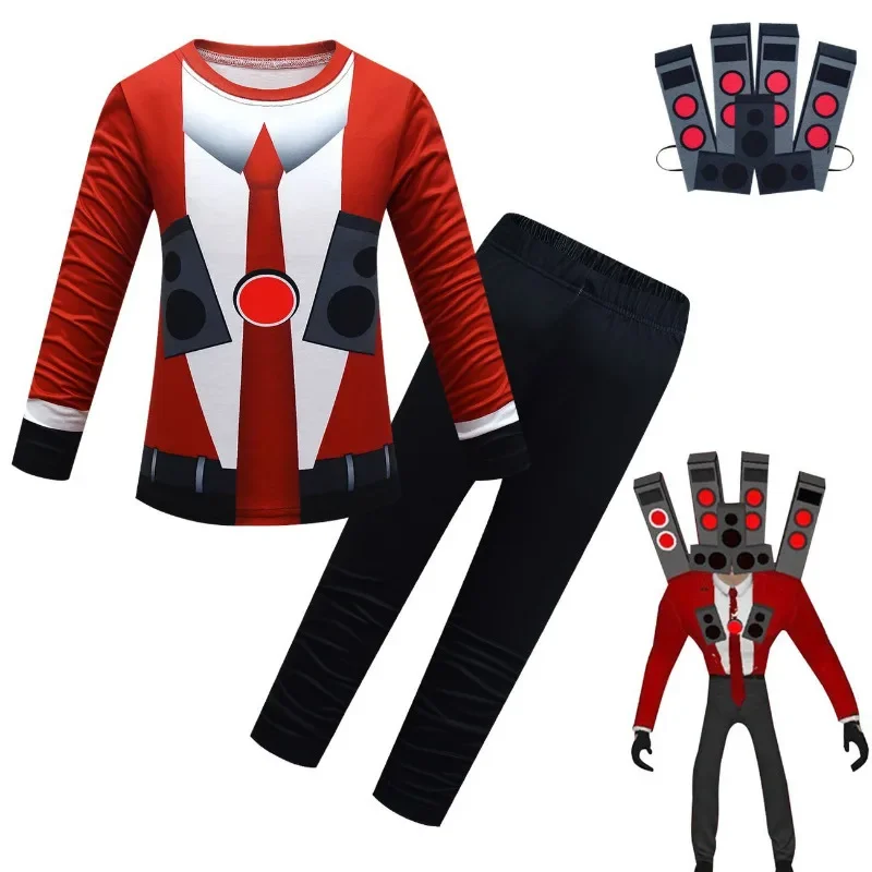 Высококачественный костюм в туалет Skibidi мужская толстовка с аудиокамерой модель