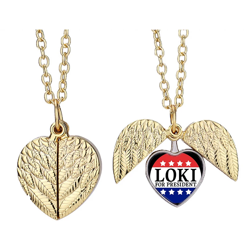 

President Of Mischief Mrp Heart Active Angel Wing Necklace Beautiful Pendant Fashion Jewelry