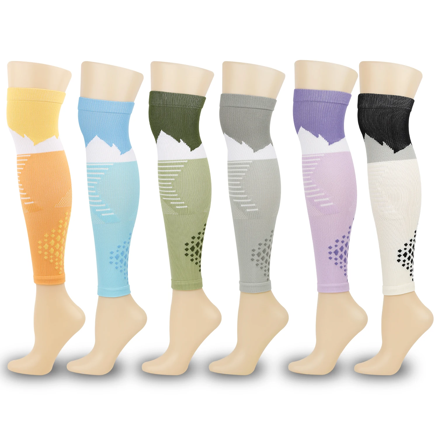 Men's and women's sports pressure socks professional fitness running jump rope knee pads yoga slimming leg calf