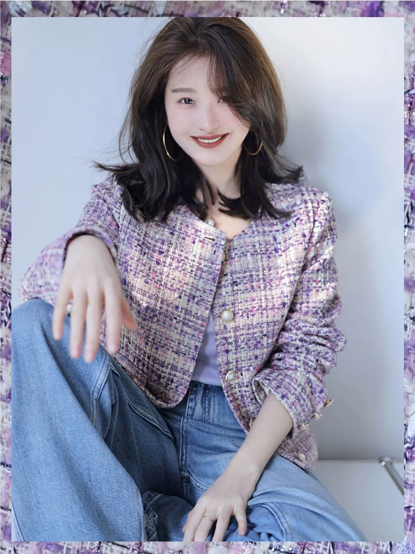 

2023 Spring/Summer Fashion New Women's Clothing Woven Wool Mixed Coat 0822