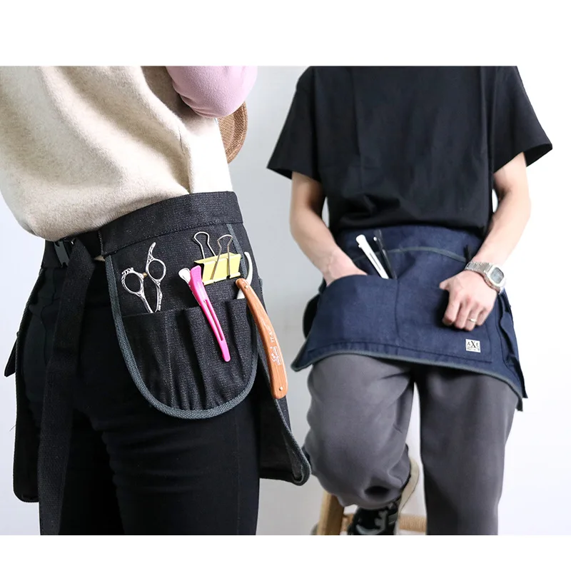 

Корейская версия, модная юбка с индивидуальным принтом логотипа, парикмахерские, садовые, для маникюра, джинсовые мужские и женские комбинезоны, фартуки