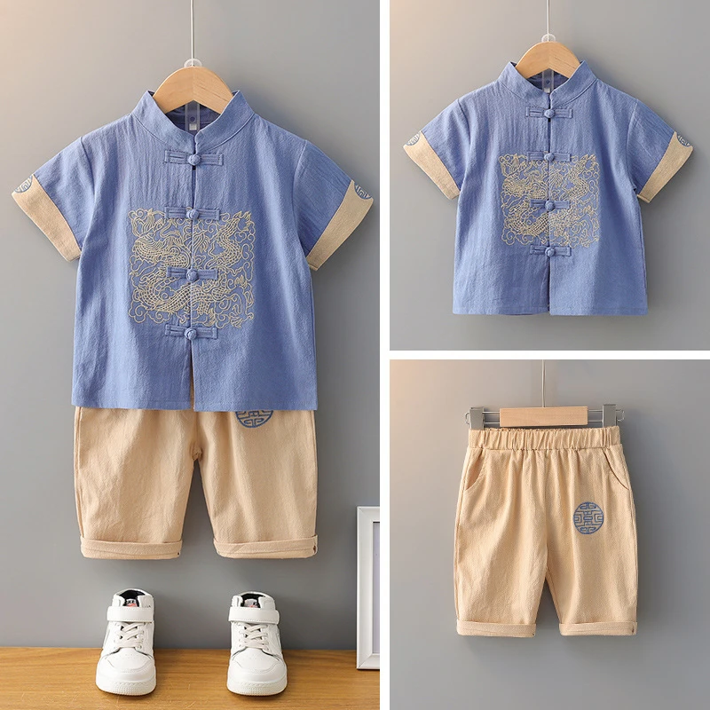 Костюм Тан Новогодние Детские традиционные китайские костюмы хлопковые