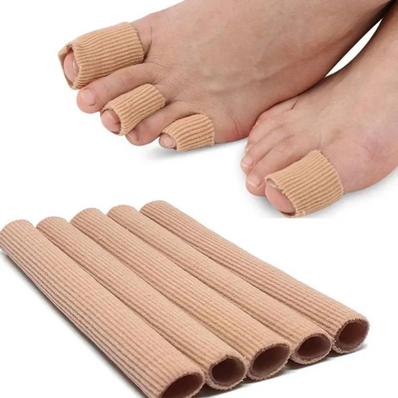 

New Fabric Finger Toe Protector Separator Gel Tube Hand Feet Pain Relief Care