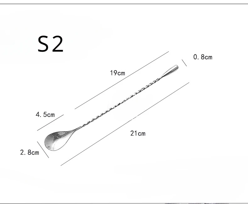 

MOONBIFFY Ложка для коктейлей из нержавеющей стали