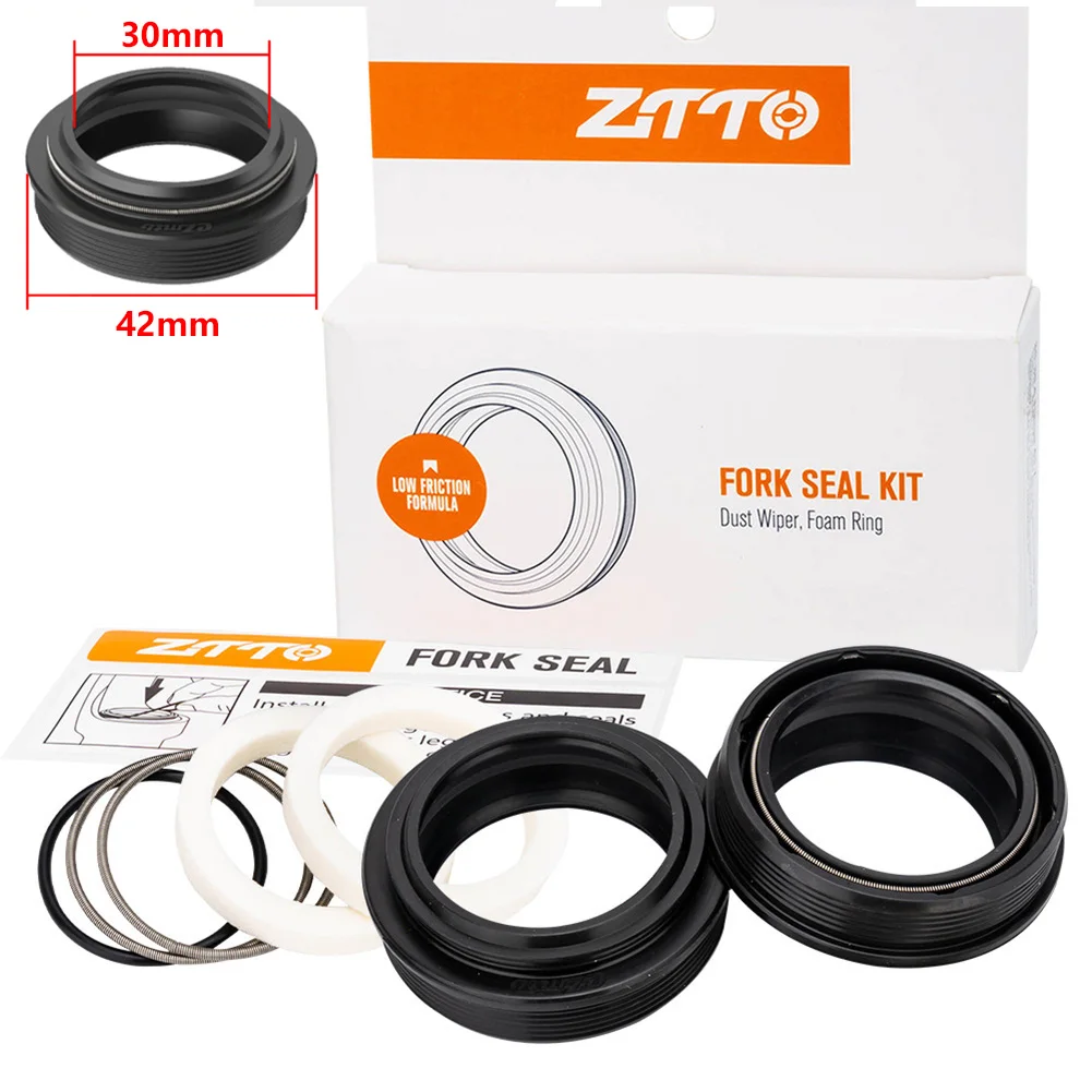 

Brand New High Quality Fork Dust Seal Sealing Ring W/ Sponges 30 X 42mm For FOX/ROCKSHOX For MANITOU/SR SUNTOUR