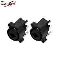 10pcs 7pins straight dual function audio connector 6 35mm jack xlr socket female panel mount chassis connector terminal