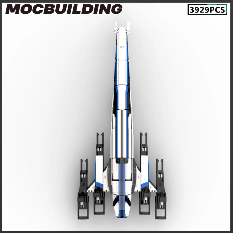 Space MOC Building Block Normandy SR-2 Spaceship DIY Brick Alliance Fighter Model Toy Christmas Gift Birthday Collection Present