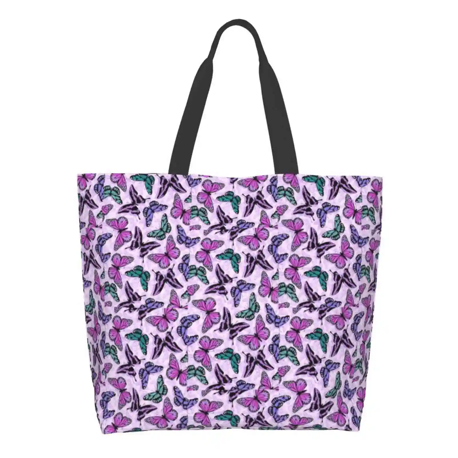 

Y2K Pattern Reusable Shopping Bag Tote Large Size Cow Pink Purple Early 2000S Flame Phone Skin Y2K Flames Pastel Sparkle