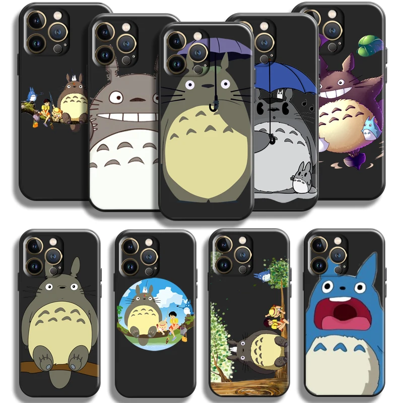 

Cute Cartoon Totoro Cat Anime For Apple iPhone 13 12 11 Pro Max Mini X XR XS Max SE 5 5s 6 6S 7 8 Plus Phone Case Carcasa Funda