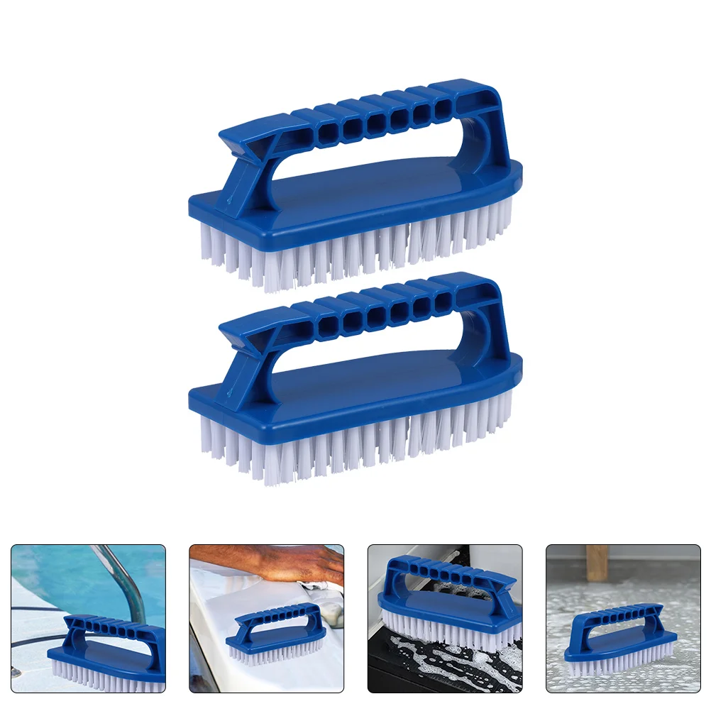 

2 Pcs Pool Cleaning Brush Bathroom Multi Purpose Scrub Scrubber Laundry Tool In-ground Tile Grout Plastic Shower Accessories
