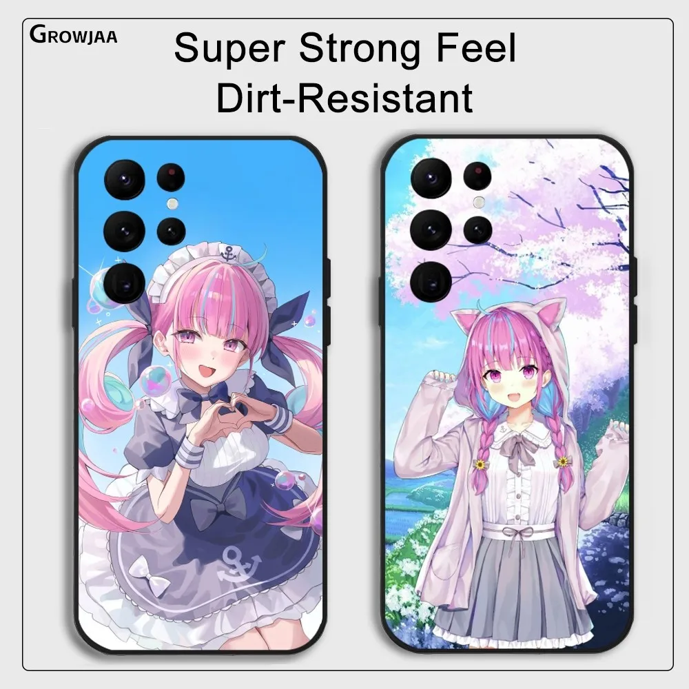 Чехол для телефона Hololive M-Minato Aqua Samsung Galaxy S25 S24 S22 S23 Ultra S21 S20 Plus 5G защитный