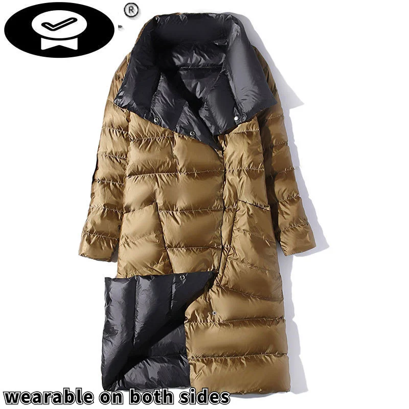 Down Duck Winter White Jacket Women 2023 Light Thin Long Coat Female Korean Style Puffer Jackets Jaqueta Feminina Gxy284