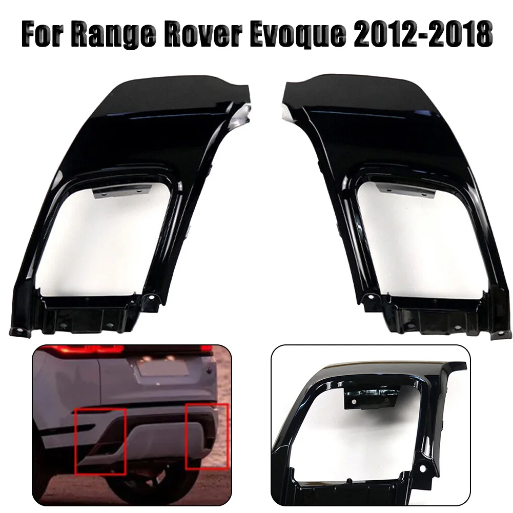 

2pcs Car Rear Bumper Exhaust Valance Cover Trim For Evoque 2012-2018 LR028089 LR028087 Bumper Covers