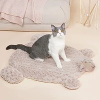 pet cat dog bed cushion cartoon sheep plush kennel pad small dog cat chihuahua corgi sleeping mat pet puppy cat bed mat