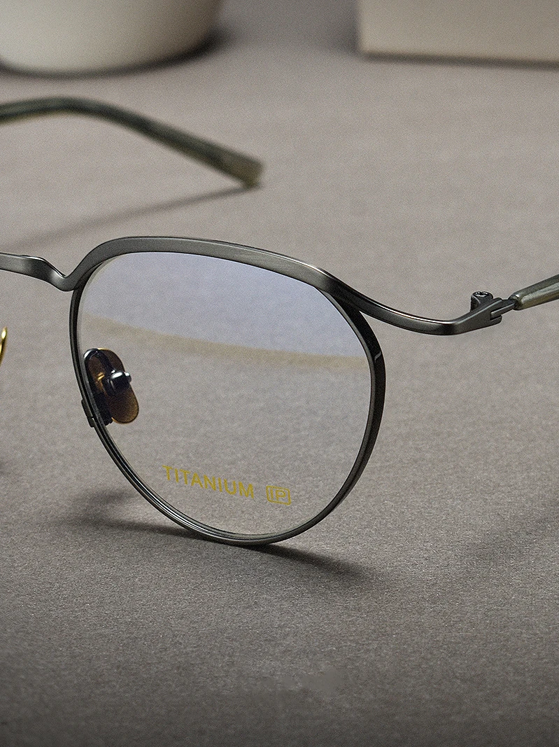Очки овальные из чистого титана для мужчин и женщин брендовые дизайнерские