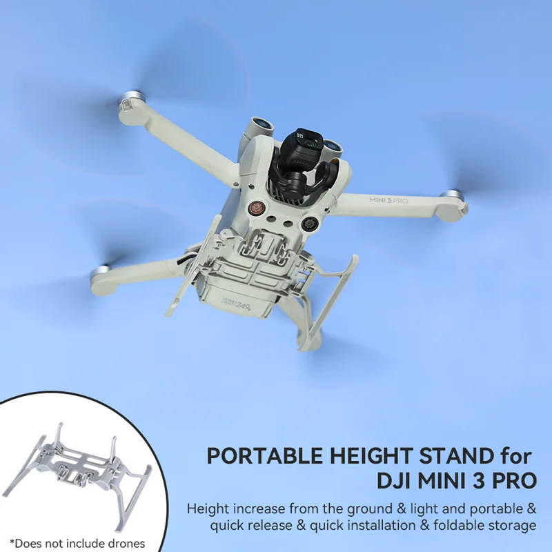 

for DJI Mini 3 Pro Drone Extended Landing Gear Portable Heighten Stand Foldable Tripod Propeller Storage Blade Prevent Scratch