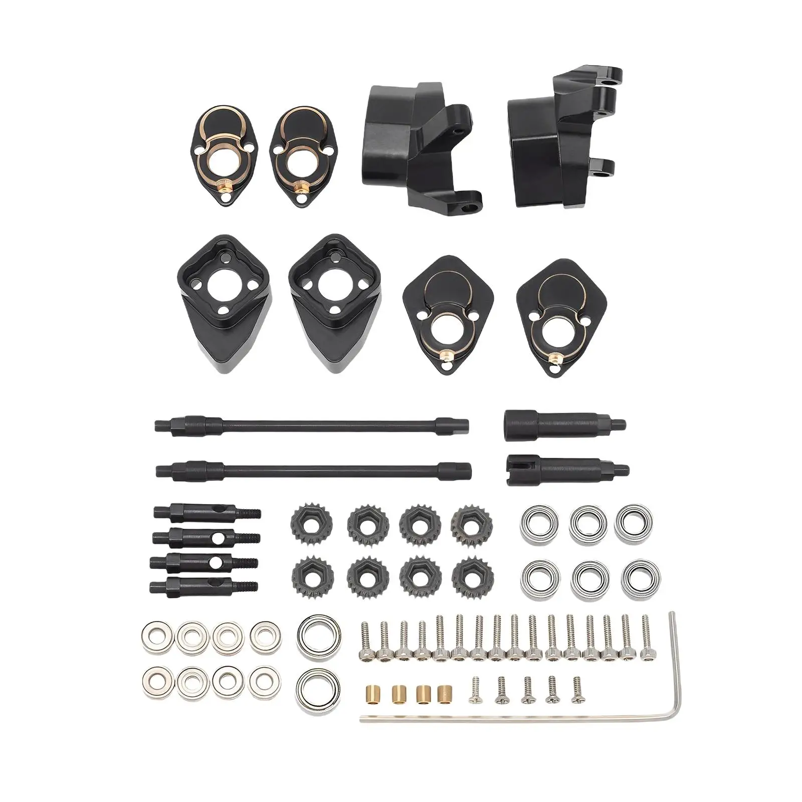 

1/24 Front Rear Axle Replacement for Axial SCX24 C10 RC Car Modification