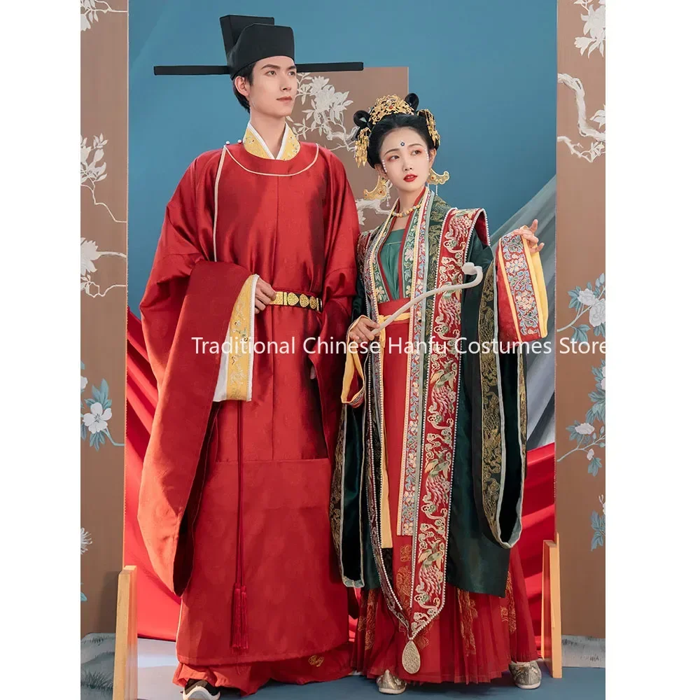 ChongHuiHanTang оригинальные свадебные платья Hanfu для женщин династия Сун красный