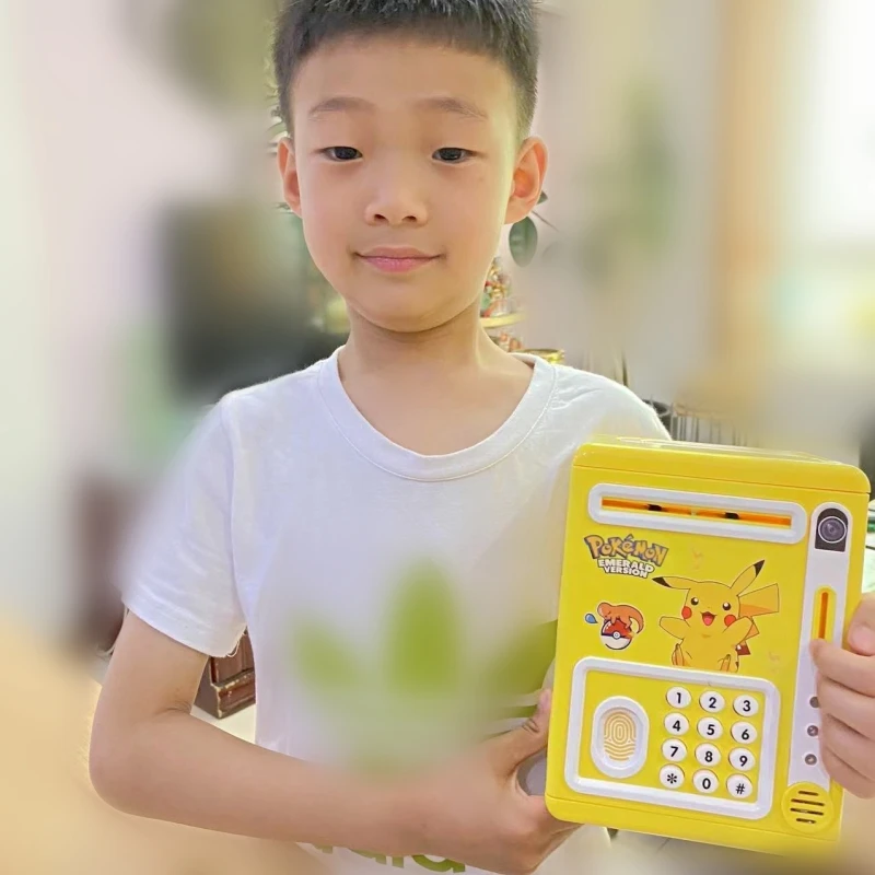 

Электронная Копилка Pokemon Pikachu, банкомат с паролем, умная копилка, музыкальная копилка, копилка, экшн-фигурка, игрушка, подарки на день рождения для детей