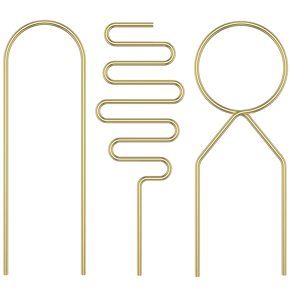 

L 3pcs Metal Gold Garden Plant Support Stake for Climbing Plants Plant Trellis Mini Plant Climbing Rack Durable Plant Support